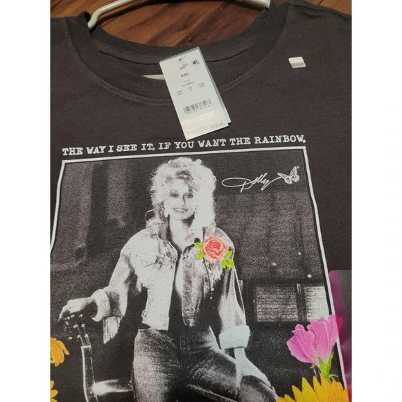 Dolly Parton Graphic T-Shirt Rainbow Quote Country Music Tee XXL NWT - Picture 3 of 7
